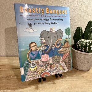 Beastly Banquet 1st Ed HC 1997 Munsterberg Gallup Animal Poems Kids Book